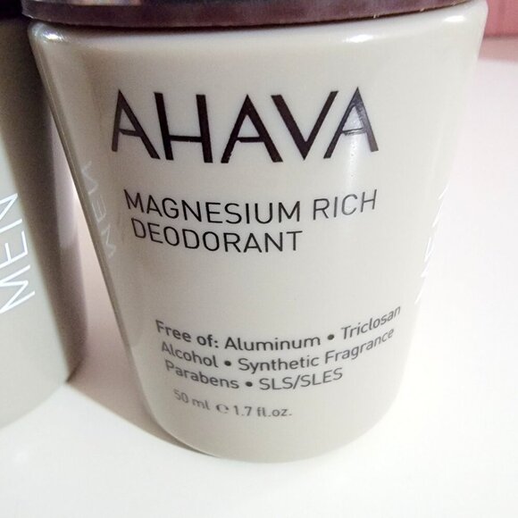 2 TWO NEW AHAVA Men's Magnesium Rich Roll-On Deodorant TWO - Picture 2 of 9